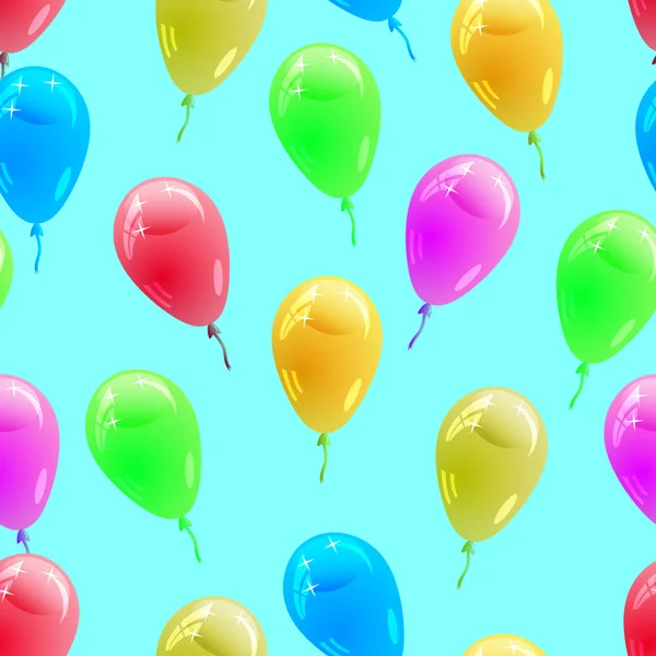 Background with glossy multicolored balloons. . Seamless wallpap — Stock Photo, Image