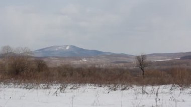 manzara, mavi gökyüzü ile bulutlar timelapse