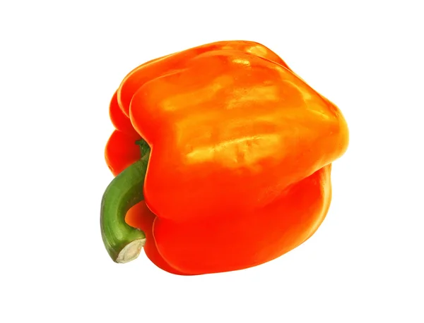 Yellow sweet bell pepper isolated on white background — Stock Photo, Image