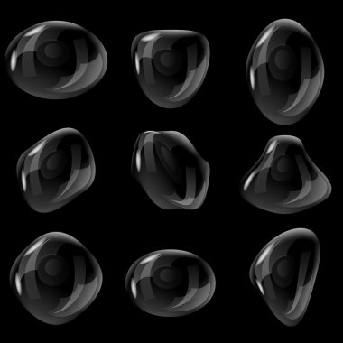 Su dizi illüstrasyon damla.