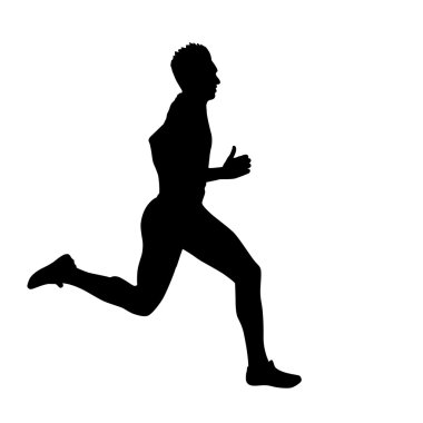 Running silhouettes illustration.