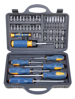 araç kutusundaki araçları. Beyaz arka plan üzerinde izole