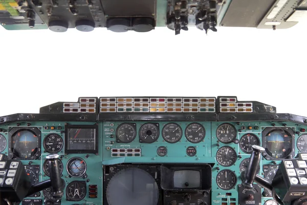 飞机驾驶舱 tu-144. — 图库照片
