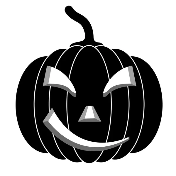 Black pumpkins for Halloween illustration. — 스톡 사진