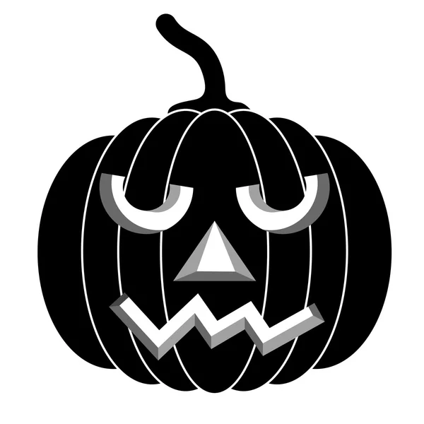 Black pumpkins for Halloween illustration. — 스톡 사진