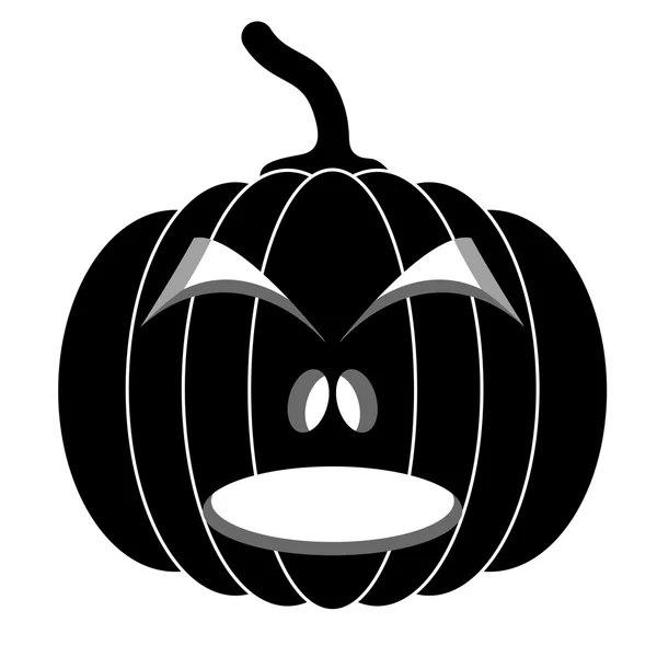 Black pumpkins for Halloween illustration. — 스톡 사진