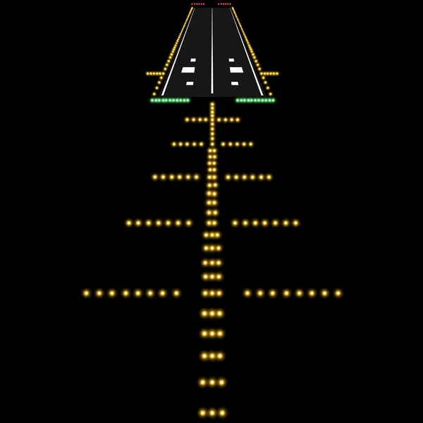 Landing lights illustration. — Zdjęcie stockowe