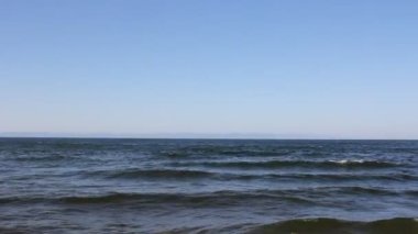 Baykal Gölü manzarası. Olkhon Adası