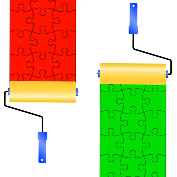 Background Illustration jigsaw puzzle — Stock Photo, Image