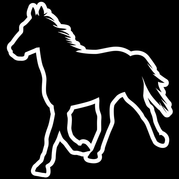 Silhouette de Cheval — Photo