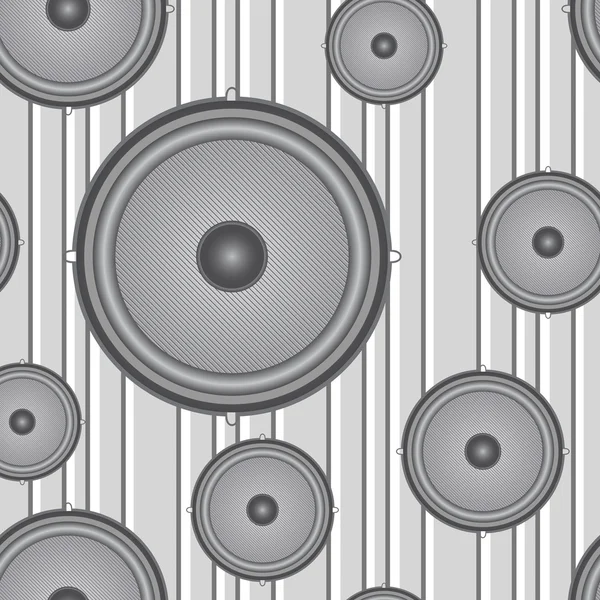 Alto-falantes fundo sem costura . —  Vetores de Stock