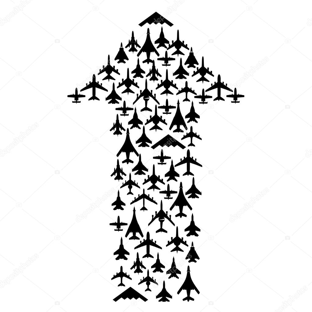 Arrow of aircraft
