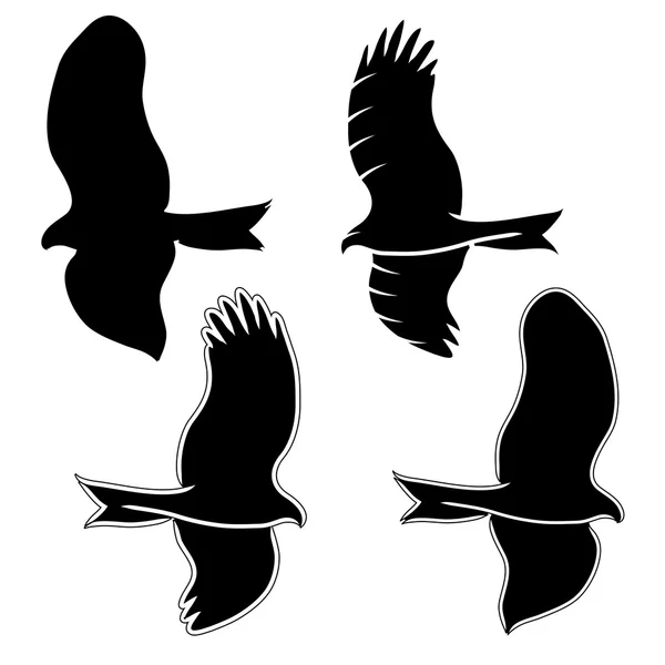 Eagle symbols and tattoo, vector illustration. — Stock Vector