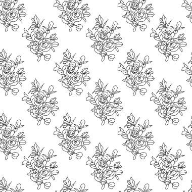 Gül ile sorunsuz arka plan.