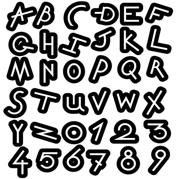 装飾的なアルファベットベクトルセット — ストックベクタ