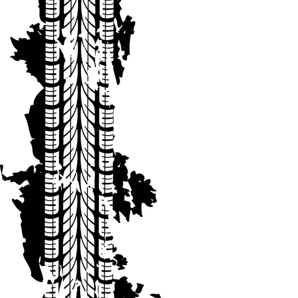 Impresiones abstractas de neumáticos de fondo, ilustración vectorial — Archivo Imágenes Vectoriales