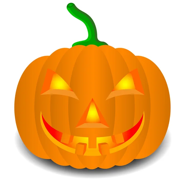 Pompoenen voor halloween. vectorillustratie. — Stockvector