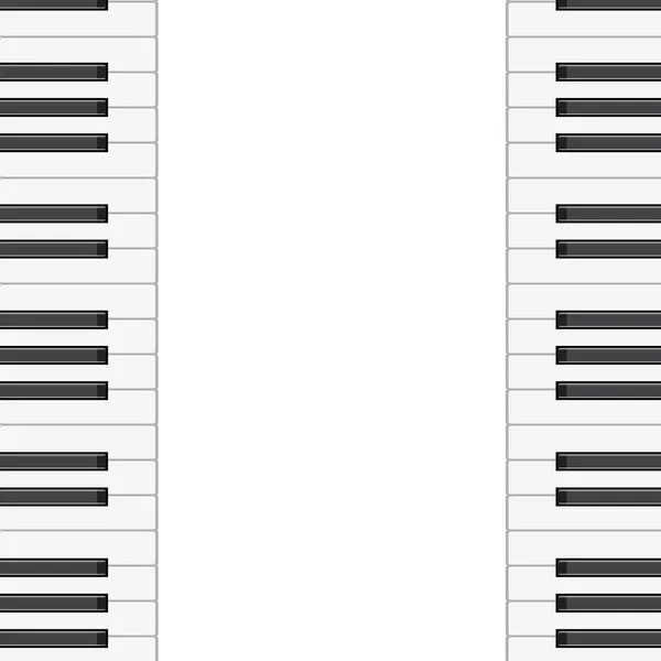 Muziekachtergrond met pianotoetsen. Vectorillustratie. — Stockvector