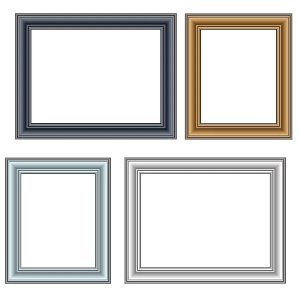 Frames aan de muur. Vectorillustratie. — Stockvector