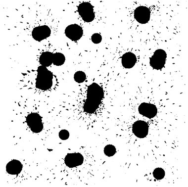 Fırça vektör beyaz arka plan üzerinde leke. vektör çizim.