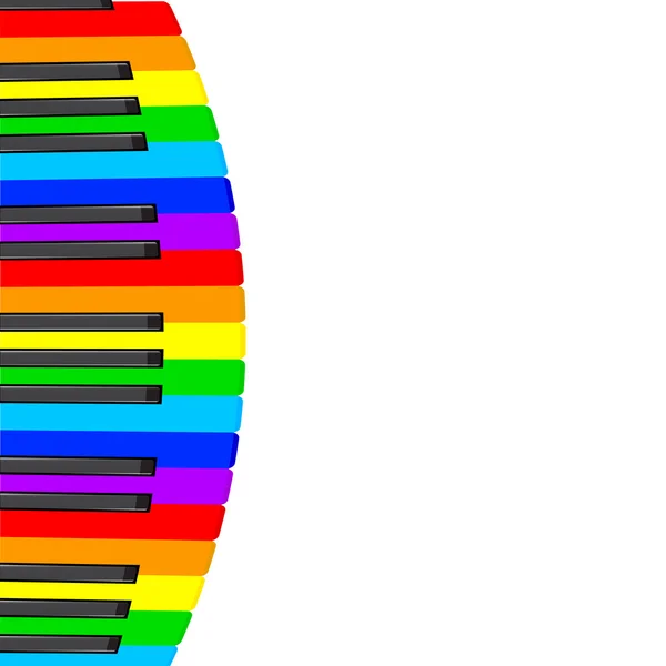 Музыкальный фон с клавишами. Векторная иллюстрация. — стоковый вектор
