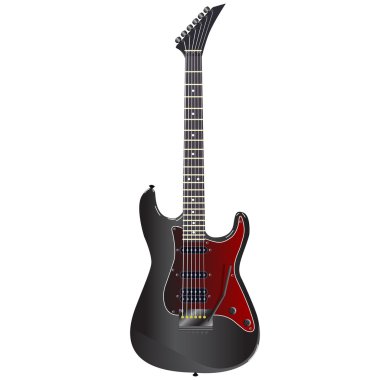 Siyah elektro gitar