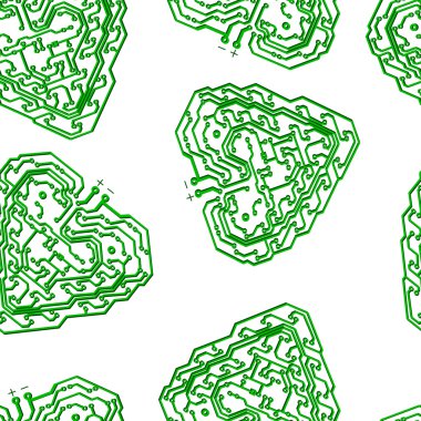 Dikişsiz duvar kağıdı kalp