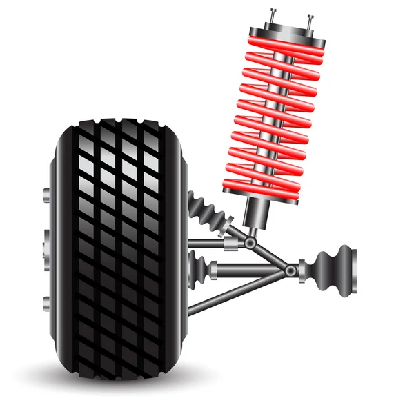 Front car suspension — Stock Vector