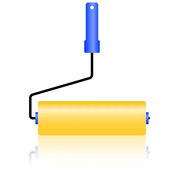 Il nuovo rullo per la pittura . — Vettoriale Stock