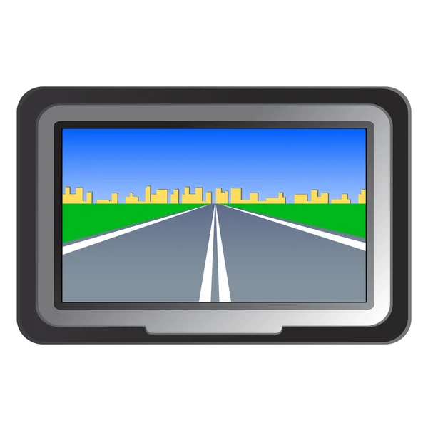 GPS navigation - vector illustration — Stock Vector