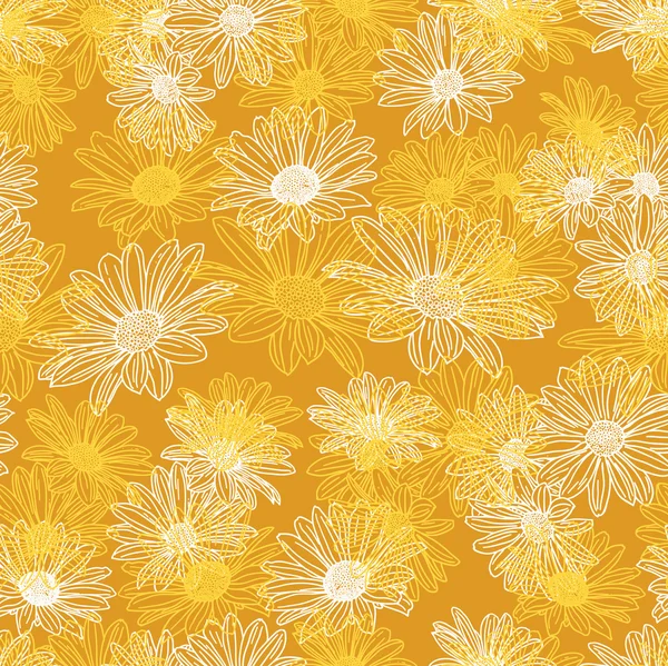 Vector flower seamless background — Stock Vector