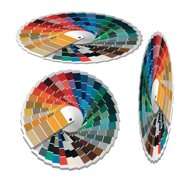 Výběr palety barev pro polygrafický průmysl. — Stockový vektor