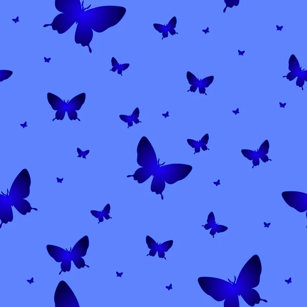 无缝壁纸抽象图案蝴蝶 — 图库矢量图片