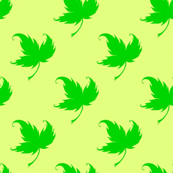 Fondos de pantalla con hojas rizadas de una planta — Vector de stock