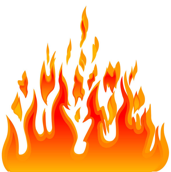 Burn flame fire vector background