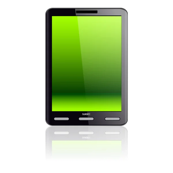 Verticale tablet pc — Stockvector