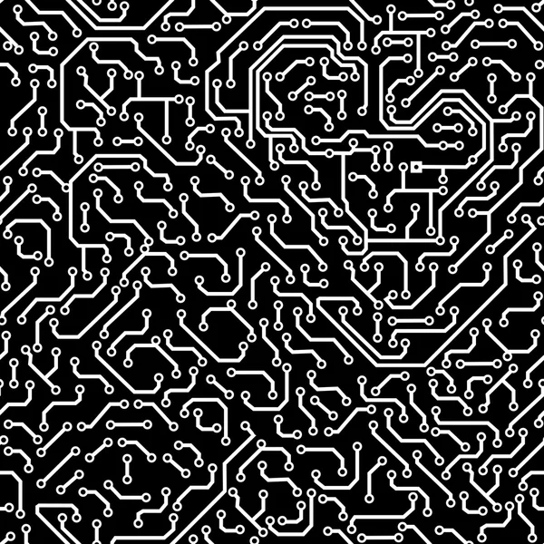 Απρόσκοπτο μοτίβο. Πίνακας κυκλωμάτων υπολογιστών. — Διανυσματικό Αρχείο