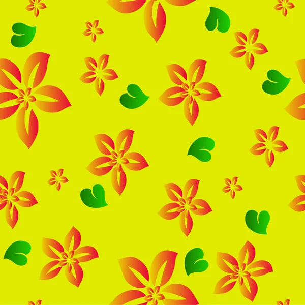 Flower seamless background. Vector — Stock Vector