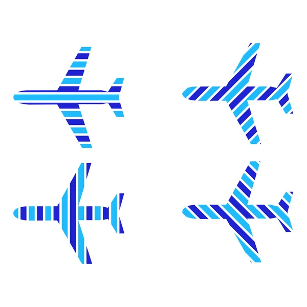 Logo aviones de pasajeros — Vector de stock