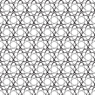 Duvar kağıdında uçan bir atom silueti resmi var.