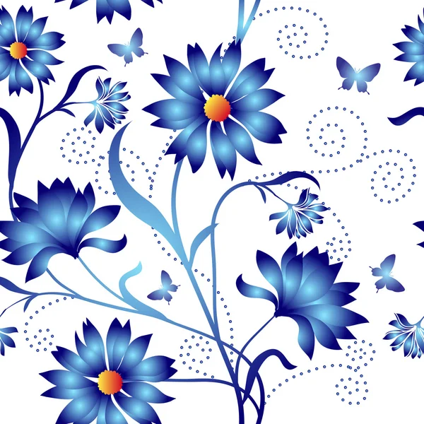 Elegance Seamless color pattern on background, vector illustrati — Stock Vector
