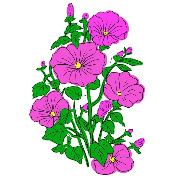 Elegantní kytice krásné květiny — Stockový vektor