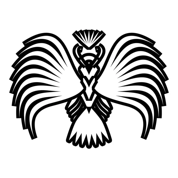 Eagle symbolen en tattoo, vectorillustratie. — Stockvector