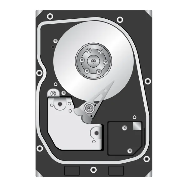 Computer hard disk drive. — Stock Vector