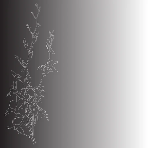 Hintergrund mit blühenden Blumen — Stockvektor