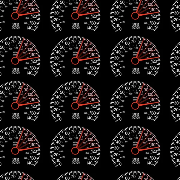 Naadloze achtergrond snelheidsmeter — Stockvector