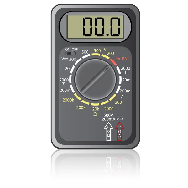 Digitale multimeter. — Stockvector