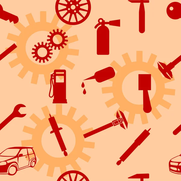 Auto Car Repair Service Icon Symbol. — Stock Vector