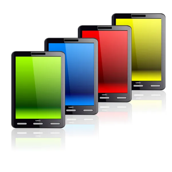 Verticale tablet pc — Stockvector