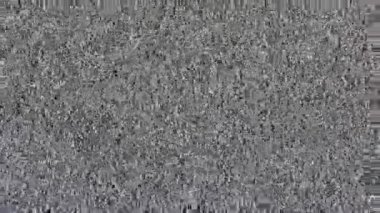 hiçbir sinyal, statik gürültü ekran TV ve tv statik (loop) ekran doldurun. HD